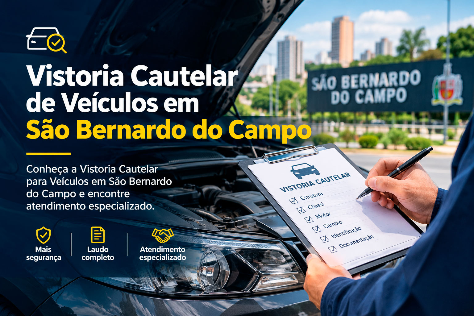 Vistoria Cautelar de Veículos em São Bernardo do Campo